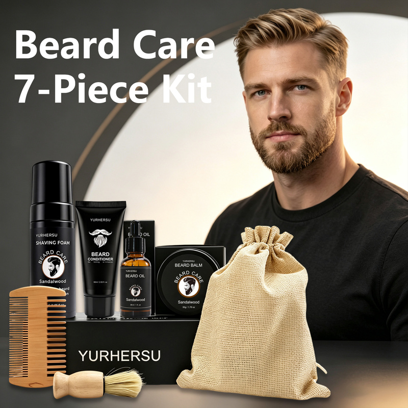 Grooming Scissors - Beard Grooming Kit 7 Pcs Beard