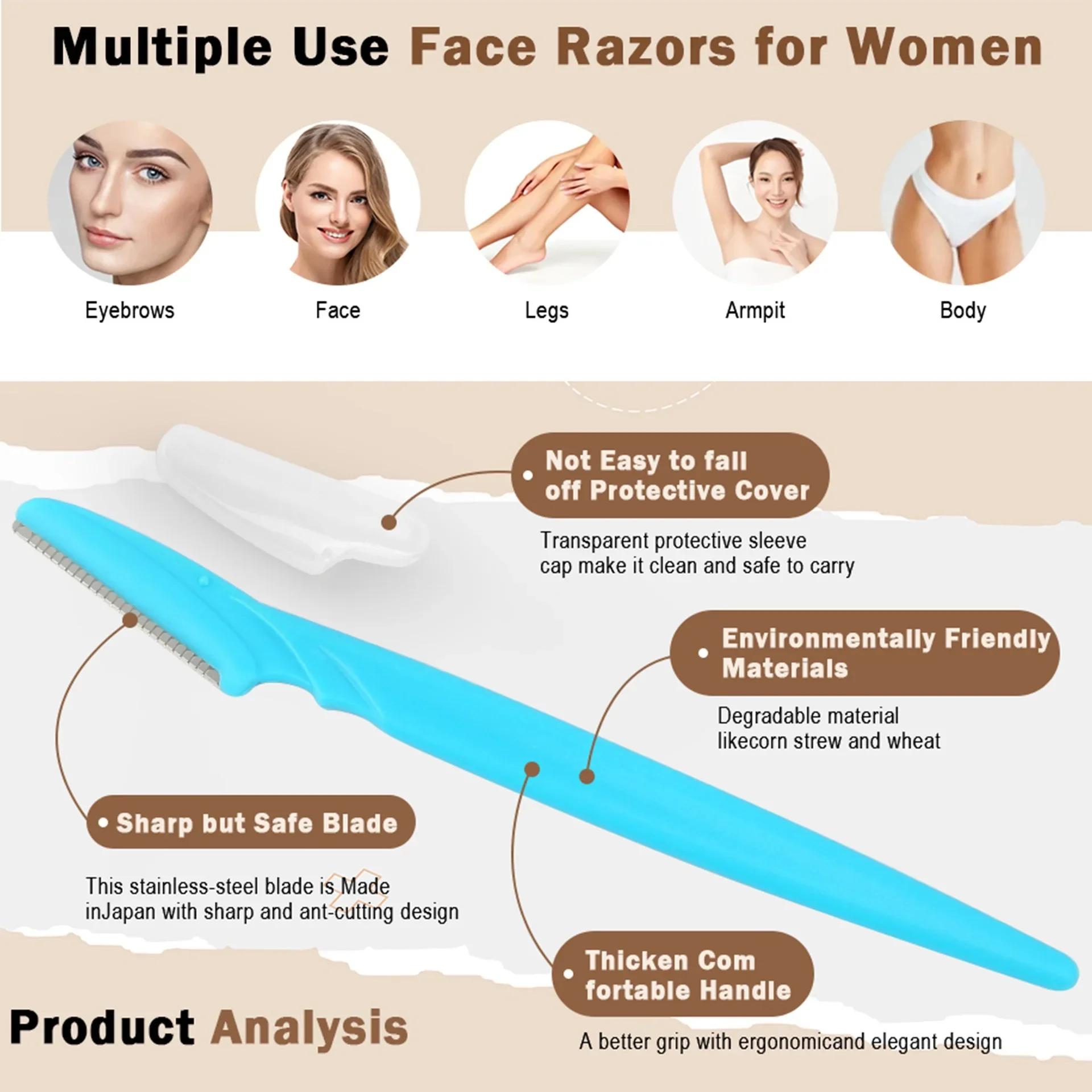 5/40Pcs Eyebrow Trimmer Face B - Hair Clipper review and price