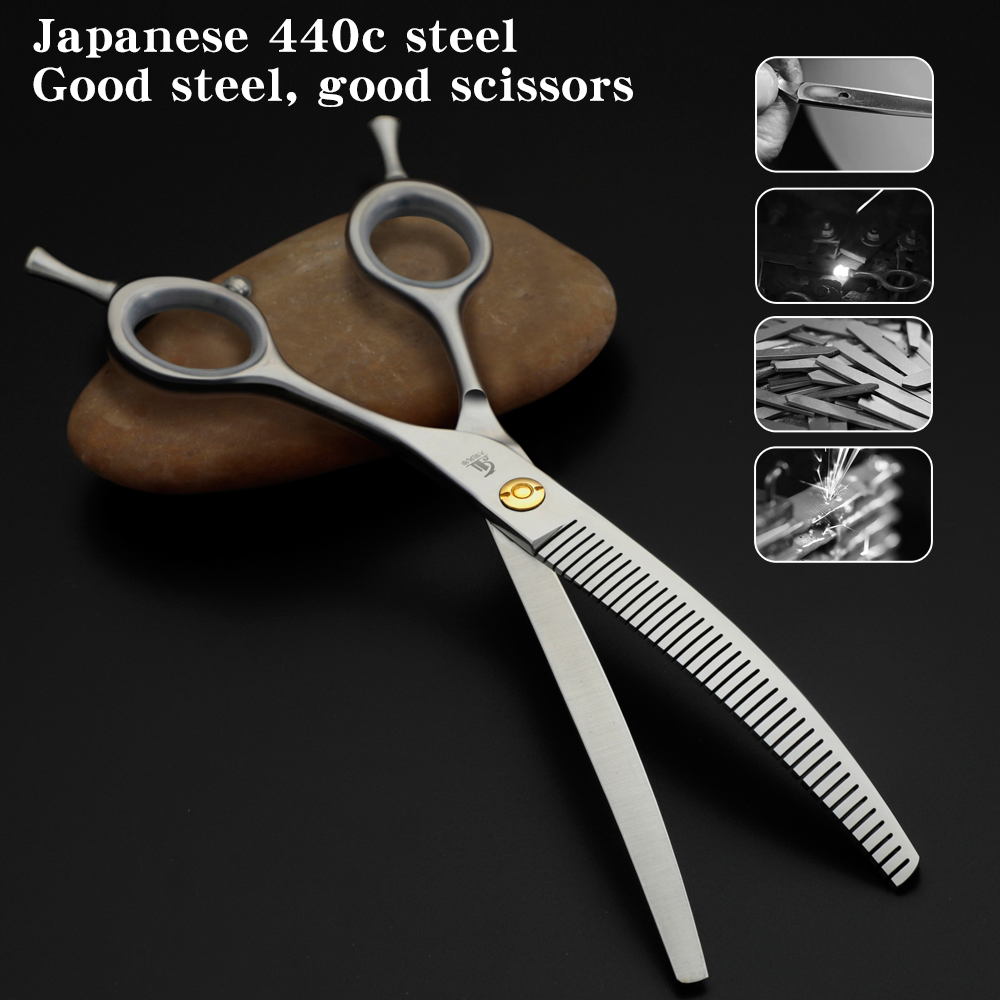 Refinement Curved Teeth Scisso - Grooming Scissors review and price