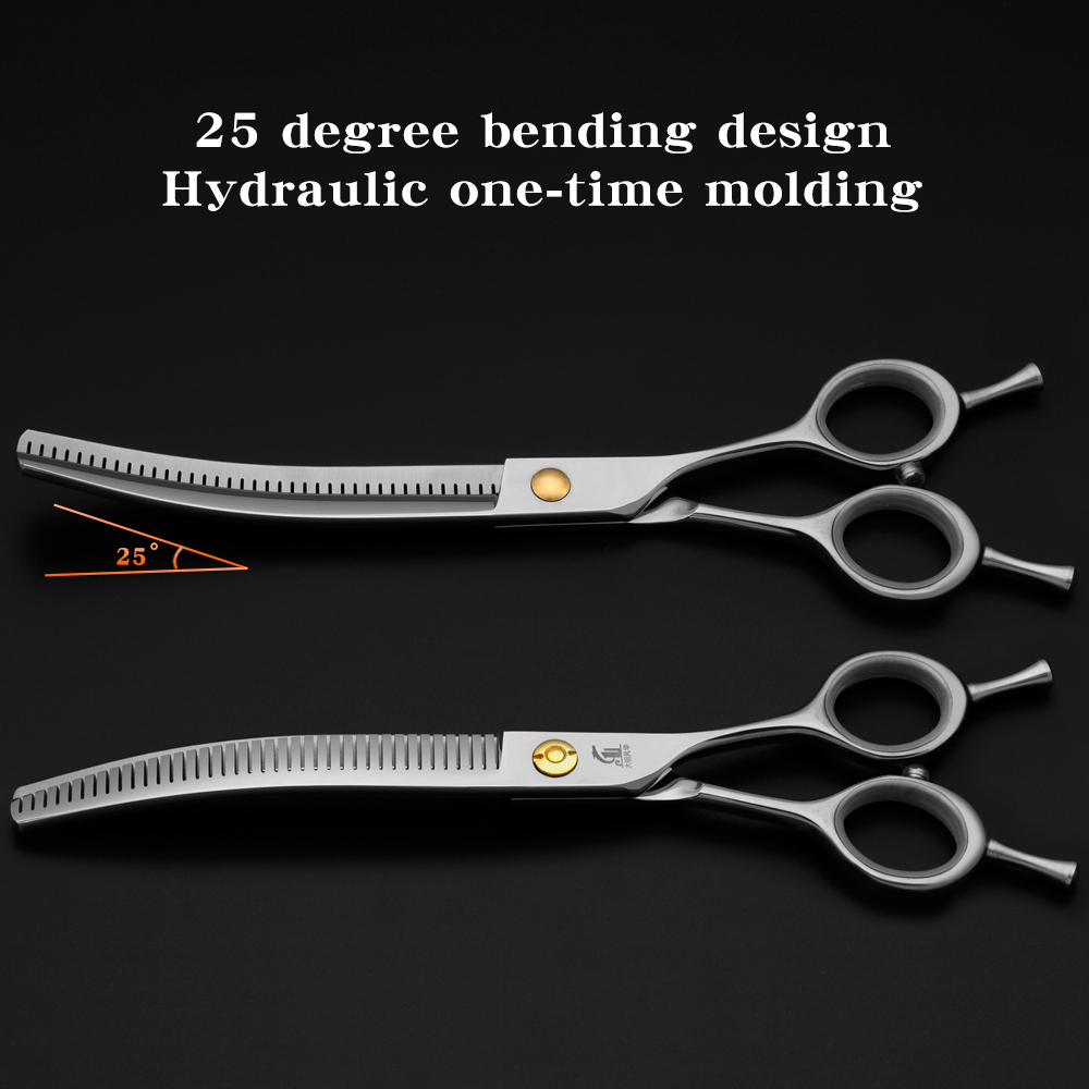 Refinement Curved Teeth Scisso - Grooming Scissors review and price