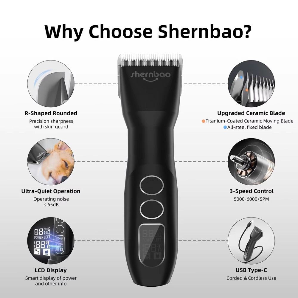 Shernbao PGC-880 D Series Cord - Hair Clipper review and price