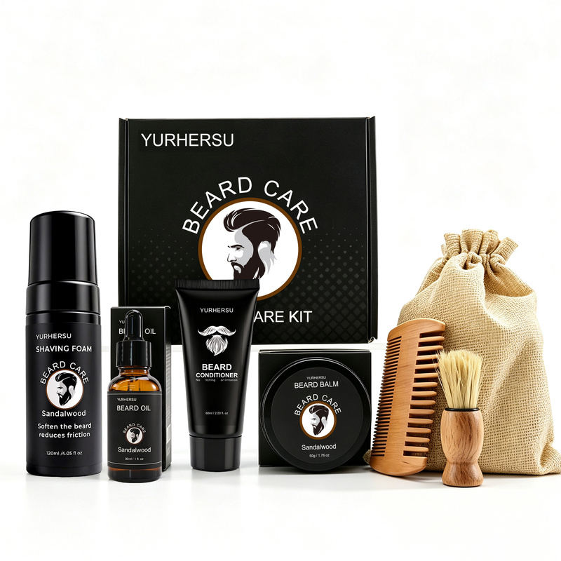 Beard Grooming Kit 7 Pcs Beard - Grooming Scissors review and price