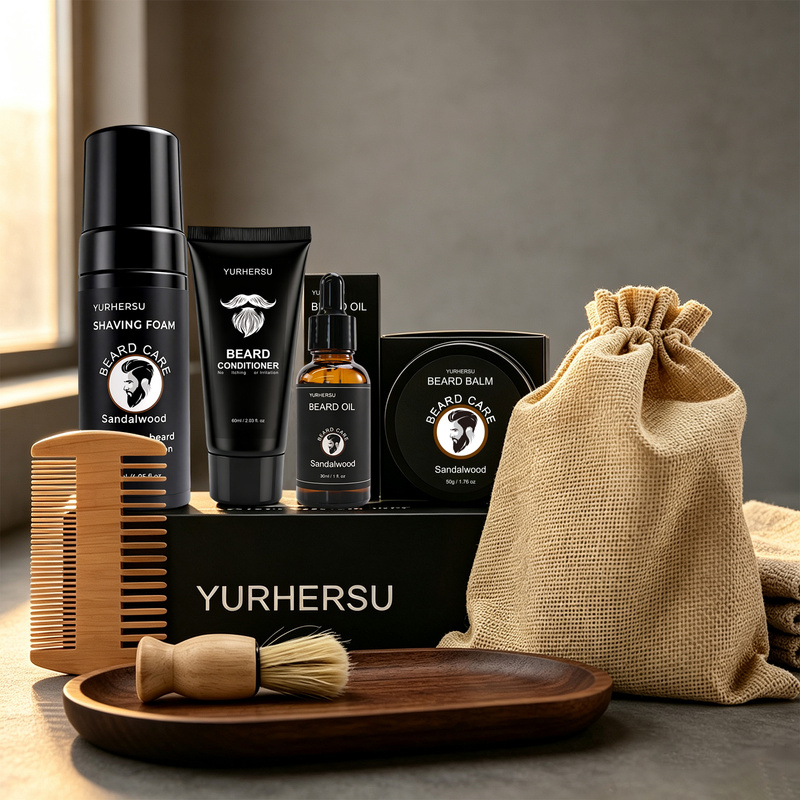 Beard Grooming Kit 7 Pcs Beard - Grooming Scissors review and price