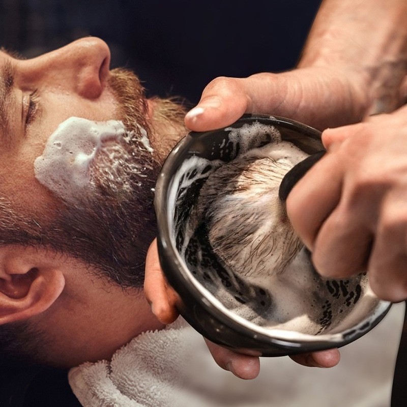 Shaving Brush Kit Manual Lathe - Mens Grooming Travel Kit review and price
